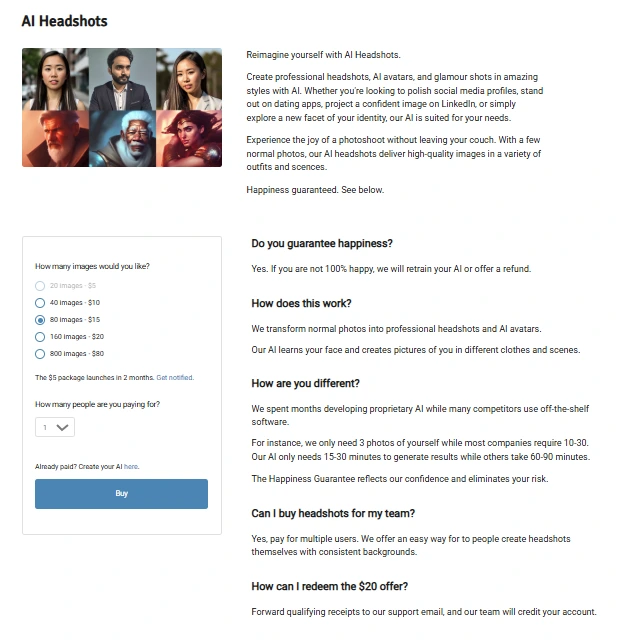 Comparison between uploaded selfie and AI-generated professional headshot