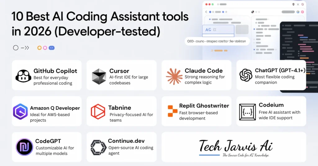 10 Best AI Coding Assistant Tools in 2026 (Developer-Tested)
