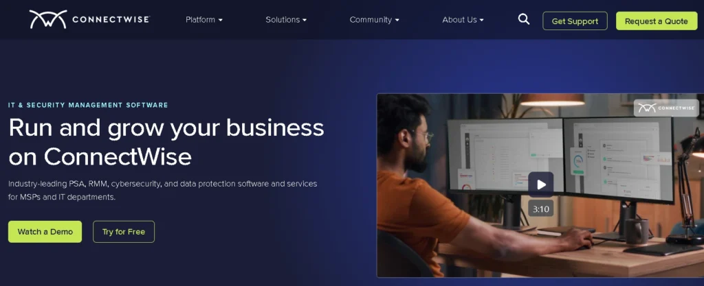 2. ConnectWise (⭐️ 4.8)