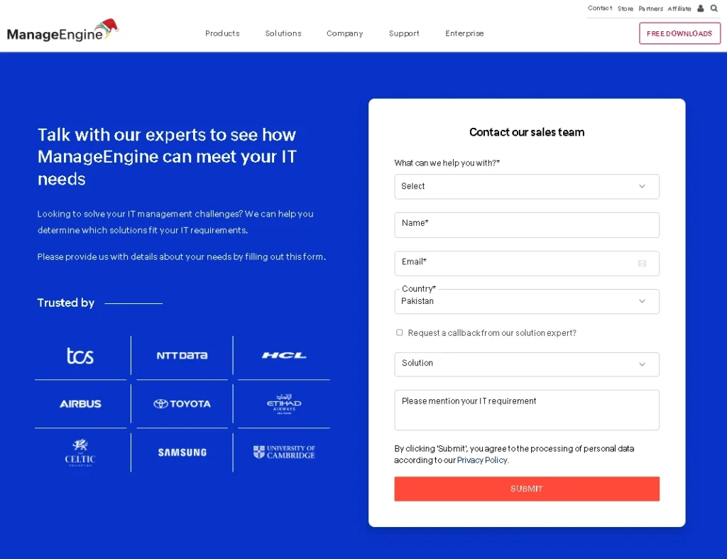 7. ManageEngine (⭐️ 4.5)
