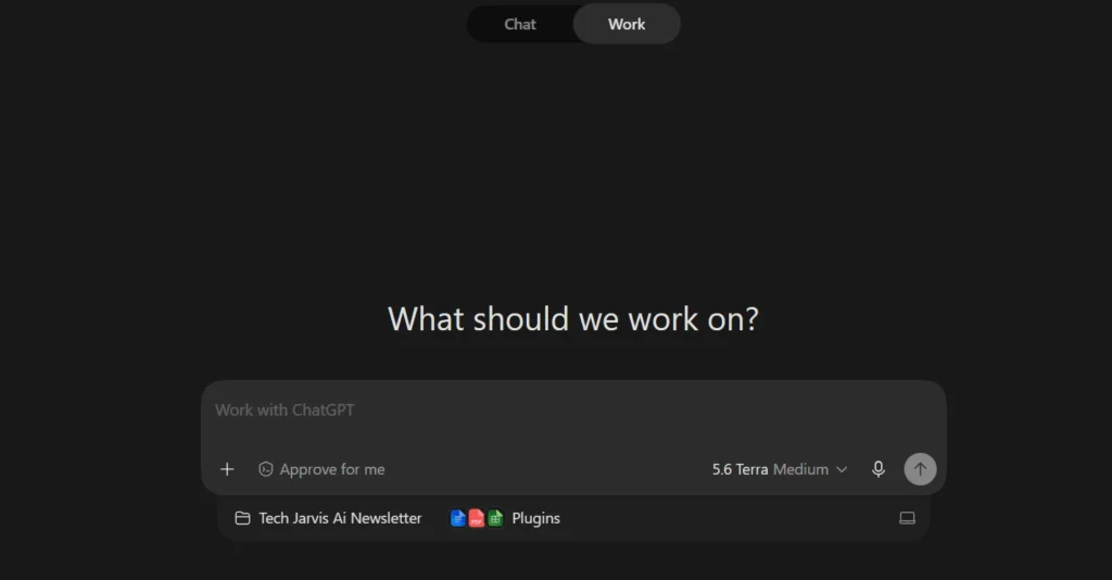 OpenAI Codex interface inside ChatGPT