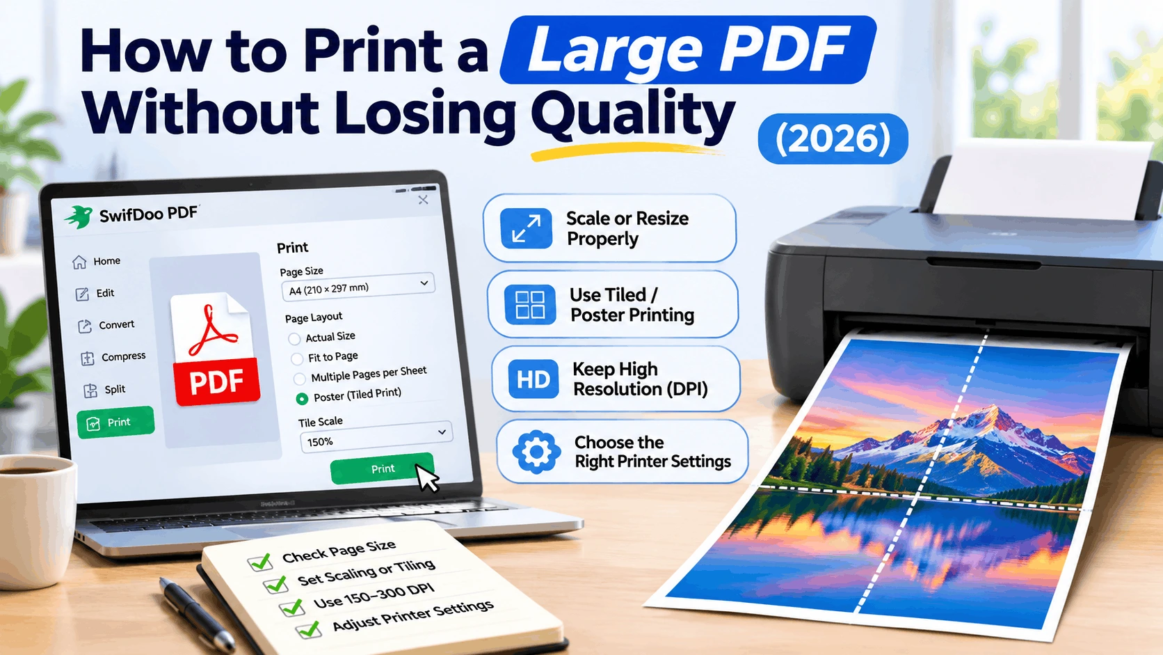 How to Print a Large PDF File Without Losing Quality